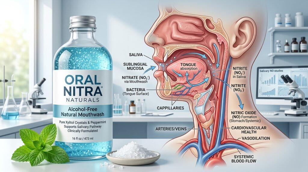 Why Alcohol Mouthwashes Destroy Oral Health: The Nitrate-Nitric Oxide Disruption & The Sublingual Probiotic Protocol
